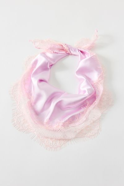 Lacey Satin Headscarf