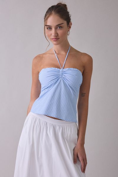 NIA Domenico Cinch Y-Neck Halter Top