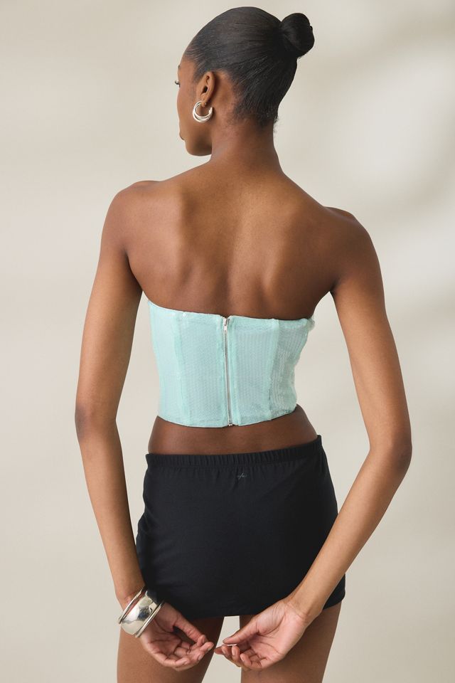 NIA Yusef Sequined Corset Top #3