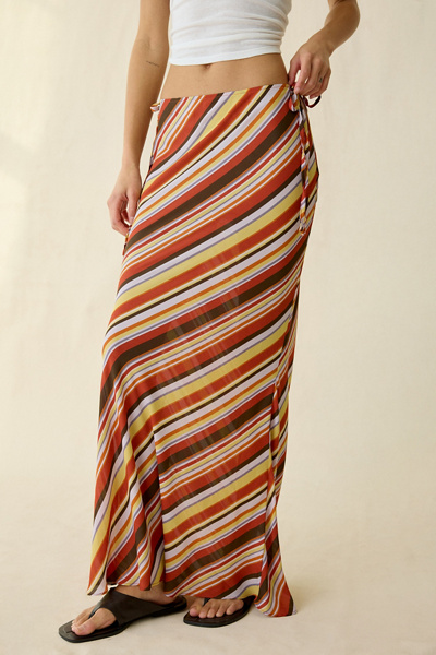 Kimchi Blue On The Side Cutout Tie Maxi Skirt | Urban Outfitters