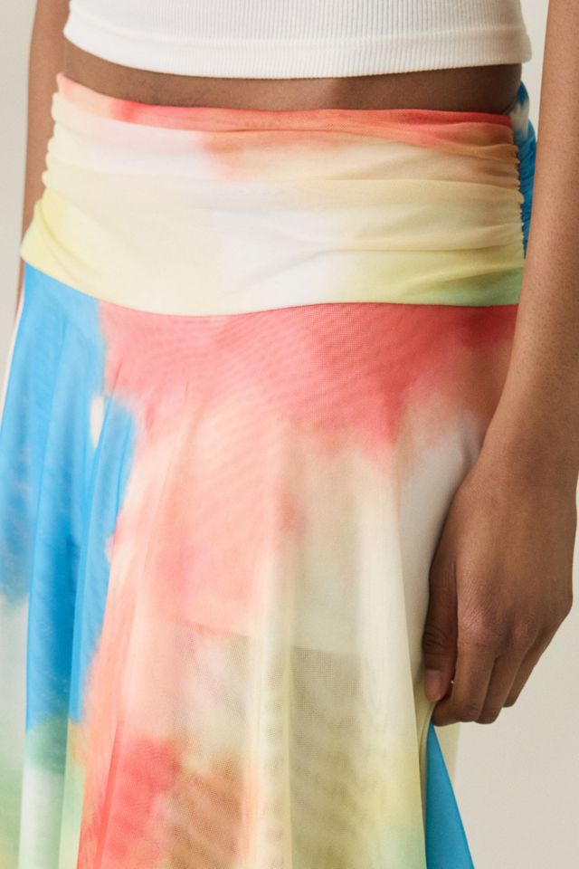 NIA Eme Handkerchief Hem Midi Skirt #4