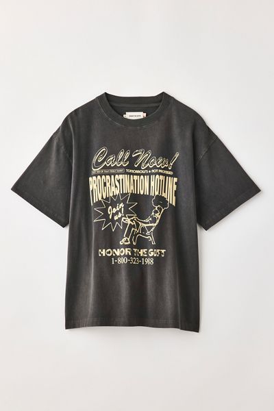 Honor The GIft Procrastination Hotline Graphic Tee