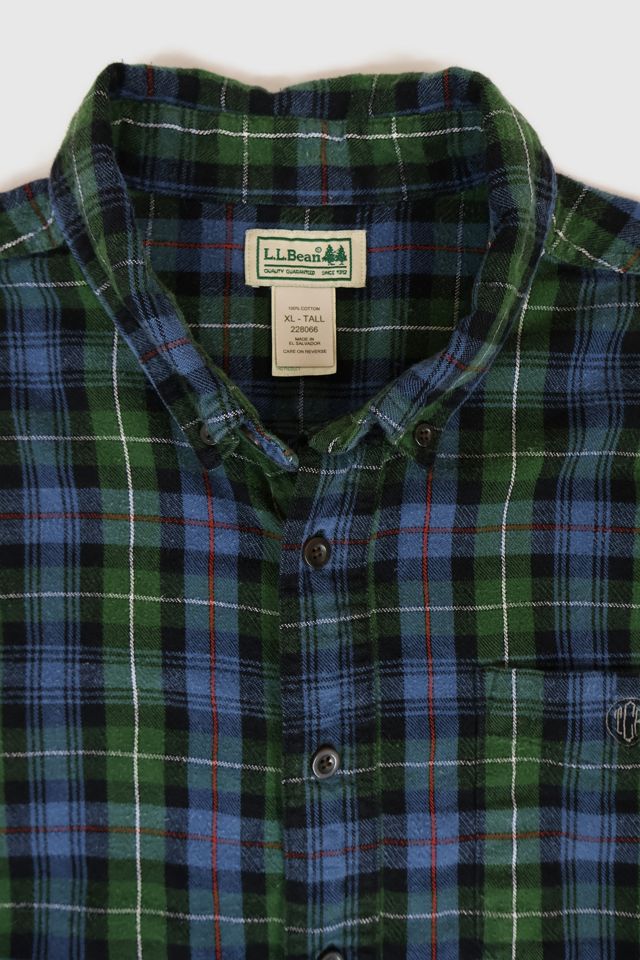 Vintage L.L. Bean Plaid Flannel Button-Down Shirt #2