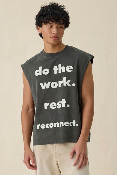 Honor The Gift Do The Work Graphic Muscle Tee