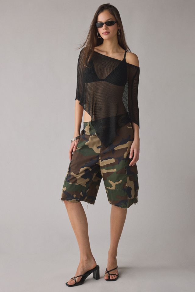 Lioness Luminous Asymmetric Sheer Poncho Top #3