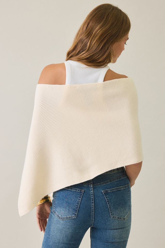 Lioness Luminous Asymmetric Sheer Poncho Top #1