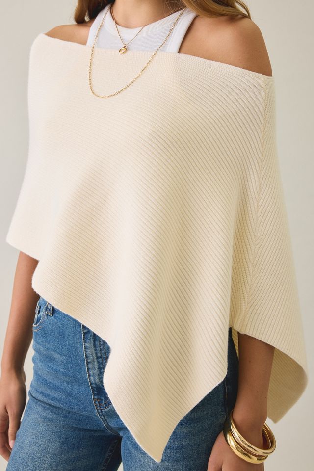 Lioness Luminous Asymmetric Sheer Poncho Top #2