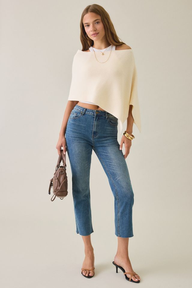 Lioness Luminous Asymmetric Sheer Poncho Top #3