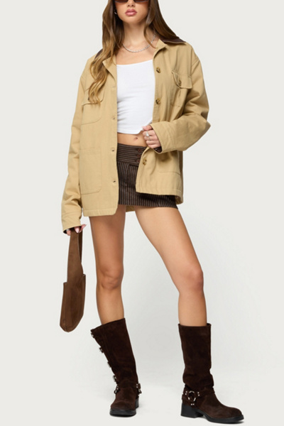 Edikted Lorna Pinstripe Mini Skort