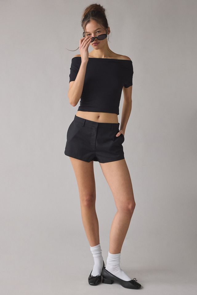 Lioness Leo Tailored Low-Rise Micro Shorts #1