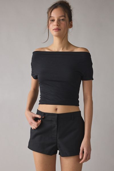 Lioness Leo Tailored Low-Rise Micro Shorts
