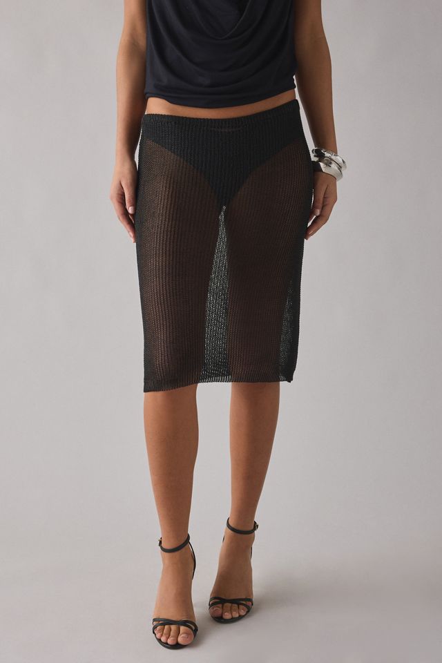 Lioness Luminous Sheer Midi Skirt #1