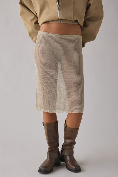 Lioness Luminous Sheer Midi Skirt