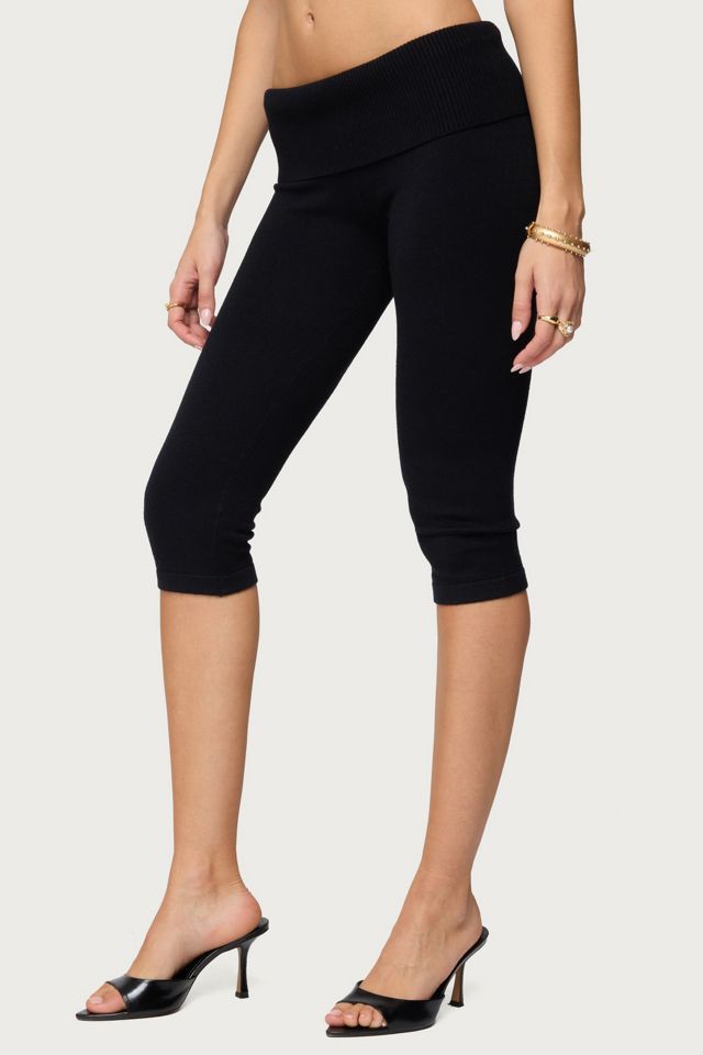 Edikted Skyla Knit Capri Pants #2