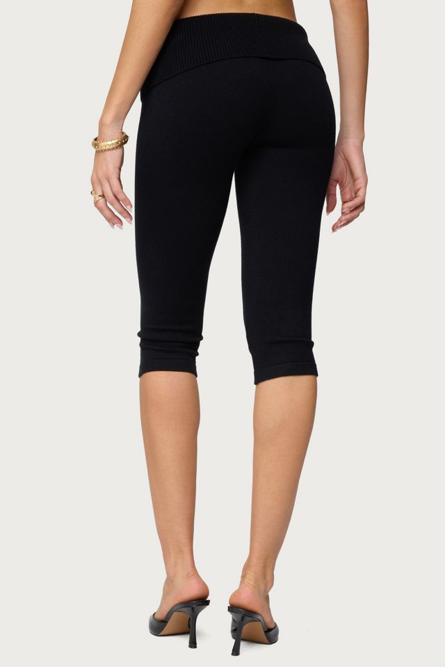 Edikted Skyla Knit Capri Pants #4