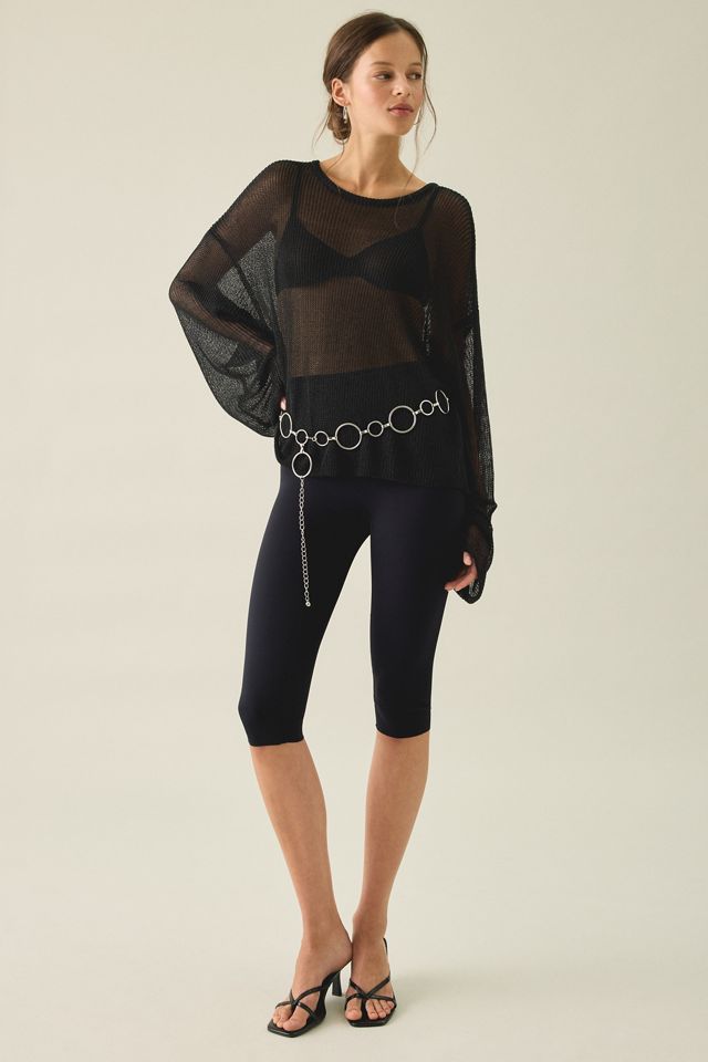Lioness Bloom Sheer Oversized Long Sleeve Top #3