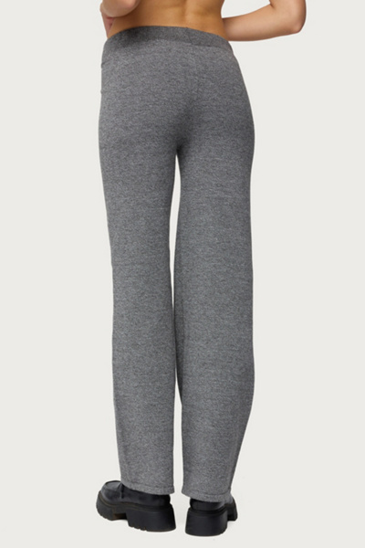 Edikted Ayah Straight Leg Knit Pants