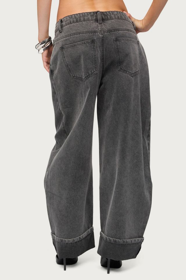 Edikted Petite Kella Low Rise Baggy Jean #4