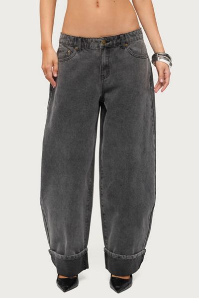 Edikted Petite Kella Low Rise Baggy Jean