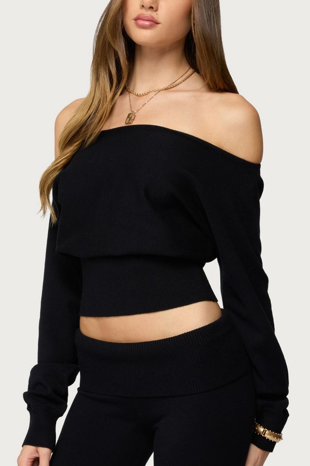 Edikted Skyla Off Shoulder Knit Sweater | Urban Outfitters
