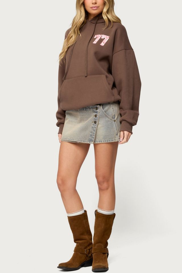 Edikted Leopard 77 Oversized Hoodie #1