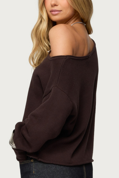 Edikted Moyra Off Shoulder Knit Top