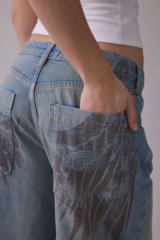 BDG Jaya Angel Wings Graphic Baggy Boyfriend Jeans #5