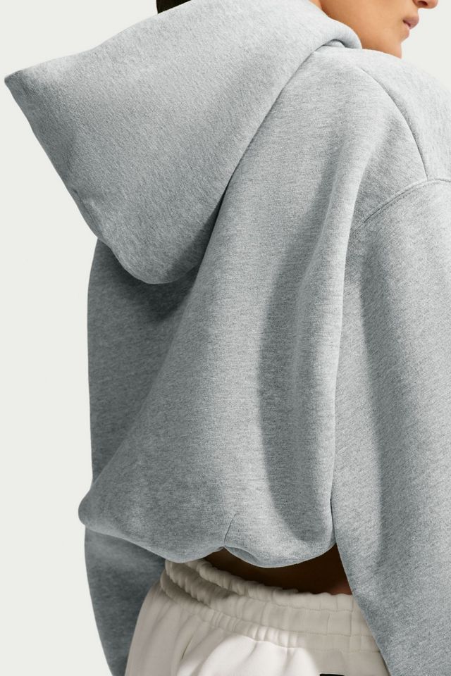 Nike Studio Fleece Oversized Cropped Hoodie Sweatshirt #2