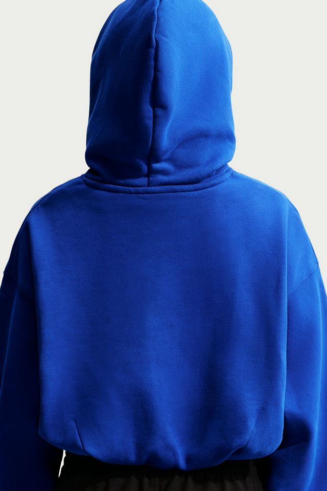Nike Studio Fleece Oversized Cropped Hoodie Sweatshirt #2