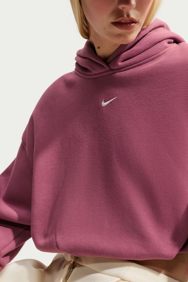 Nike Studio Fleece Oversized Cropped Hoodie Sweatshirt #3