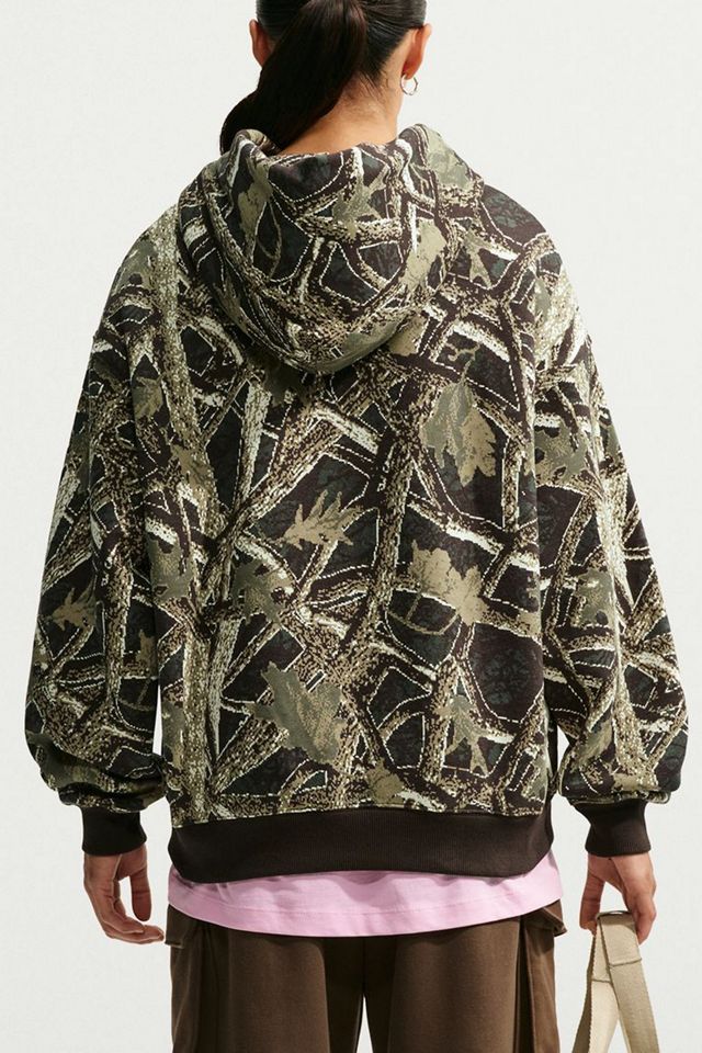 Nike Studio Fleece Oversized Pullover Hoodie Sweatshirt #1