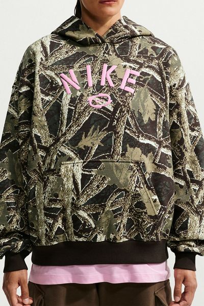 Nike Studio Fleece Oversized Pullover Hoodie Sweatshirt