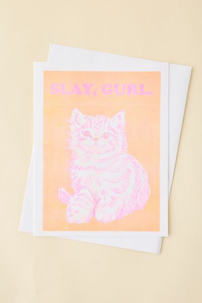 Yellow Owl Workshop Slay, Gurl Jumbo Greeting Card