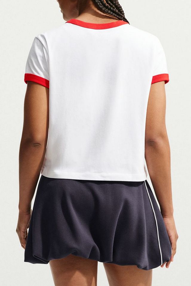 Nike Sportswear Floral Graphic Cropped Ringer Tee #1