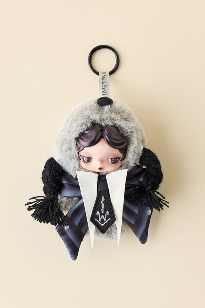 POP MART SKULLPANDA X Wednesday Nevermore Academy Uniform Pendant Plushie Keychain