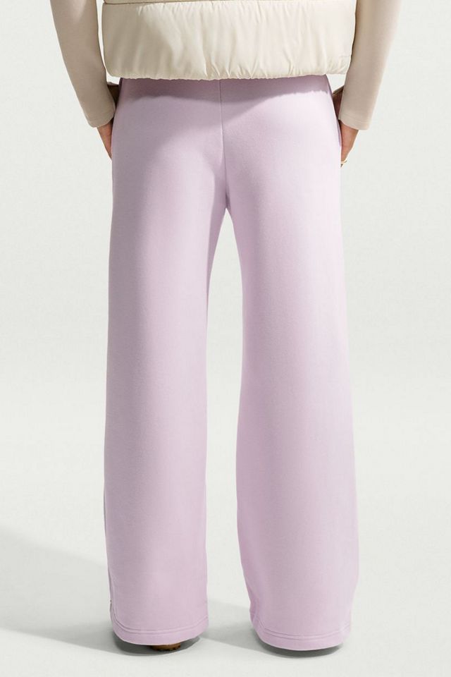 Nike Studio Fleece Mid-Rise Wide Leg Pants #1