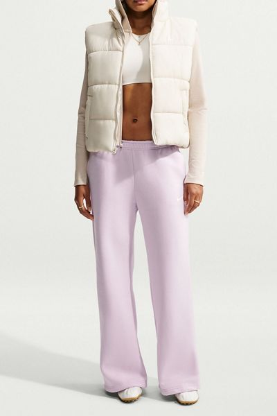 Nike Studio Fleece Mid-Rise Wide Leg Pants