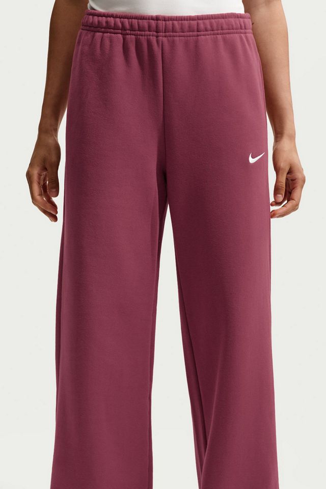Nike Studio Fleece Mid-Rise Wide Leg Pants #2