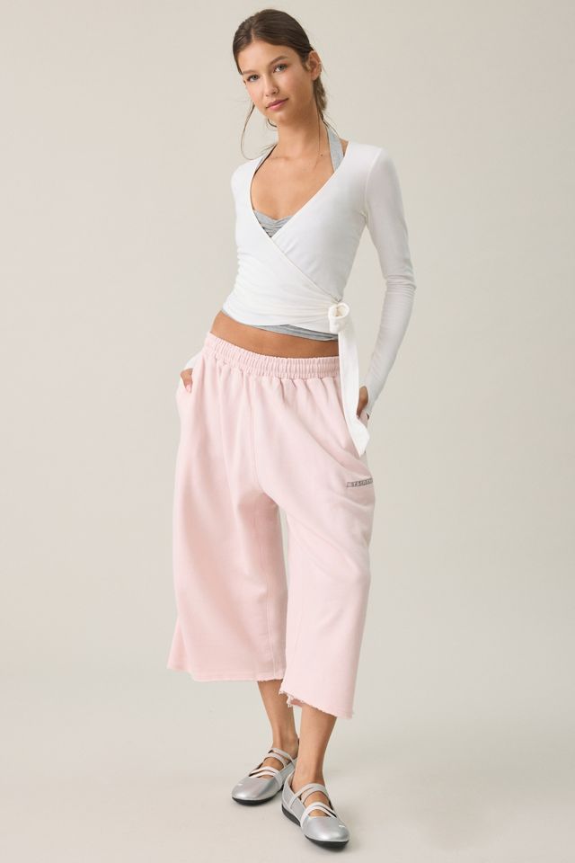 iets frans… Harri Piped Wide Leg Cropped Jogger Pants #4