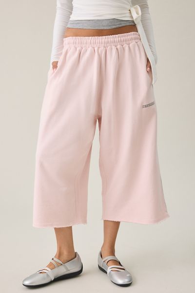 iets frans… Harri Piped Wide Leg Cropped Jogger Pants