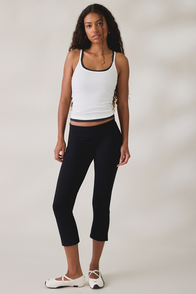 iets frans… Kali Foldover Kick Flare Capri Pants