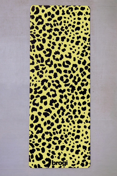 Brogi Yoga Leopard Print Rubber Yoga Mat
