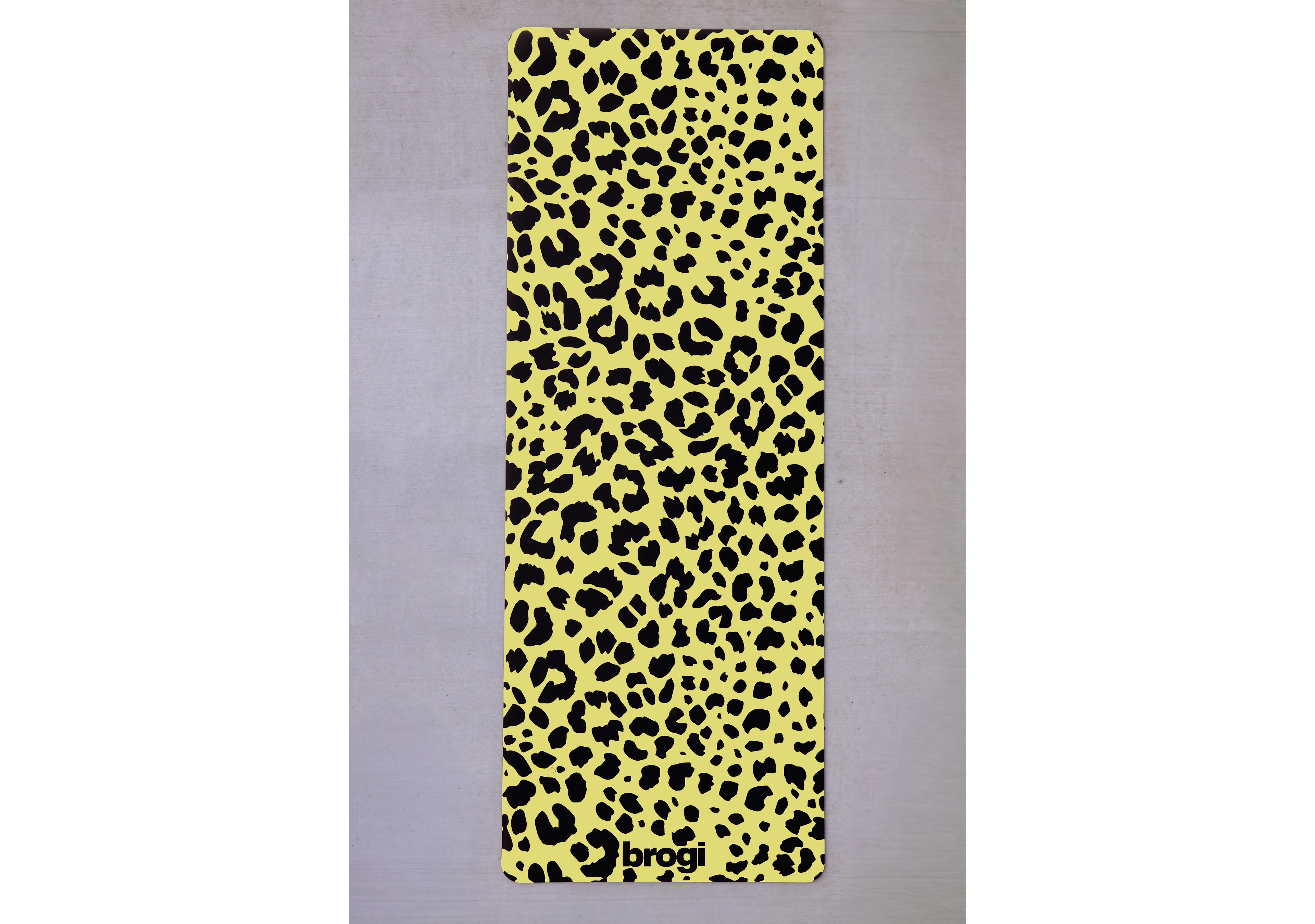 Brogi Yoga Leopard Print Rubber Yoga Mat