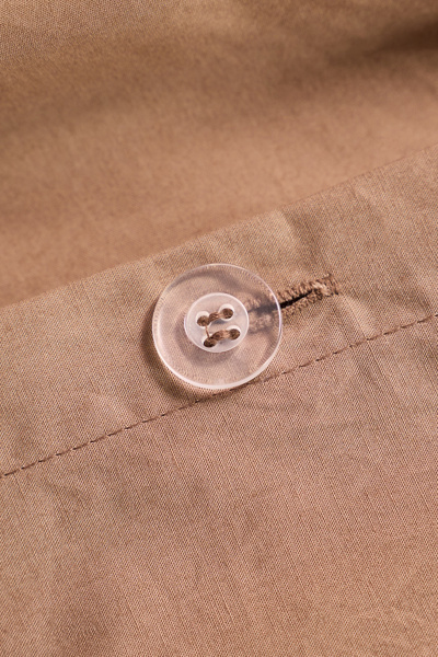 Willow Eyelet Ruched Cotton Percale Duvet Cover