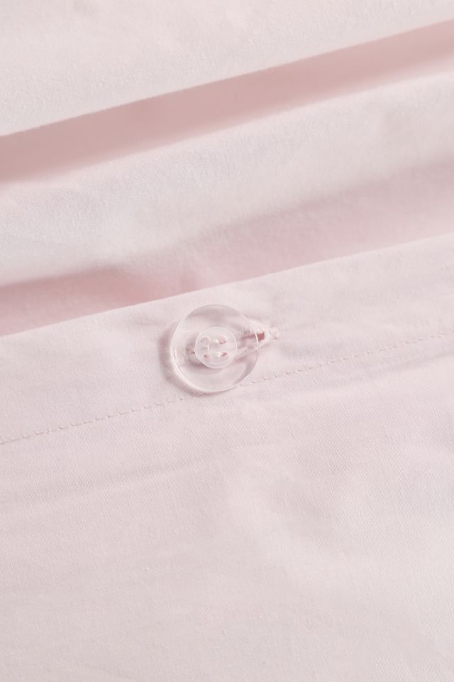 Willow Eyelet Ruched Cotton Percale Duvet Cover #4