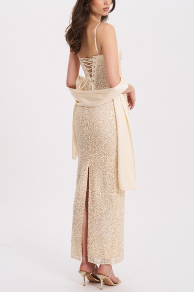 Miss Circle Raizel Crystal Beaded Dress