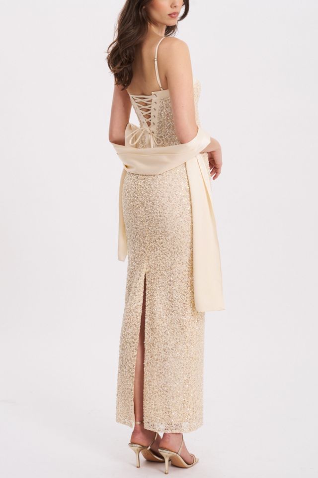 Miss Circle Raizel Crystal Beaded Dress | Urban Outfitters