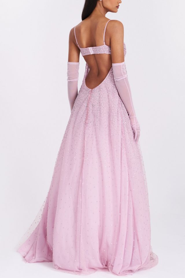 Miss Circle Wallie Strappy Rhinestone Embellished Maxi Dress | Urban  Outfitters