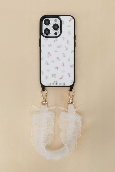 Cordée Cases Ruffle Rose iPhone Case + Wristlet Set