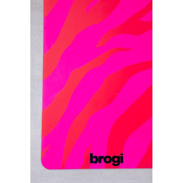 Brogi Yoga Hot Pink Zebra Rubber Yoga Mat #3